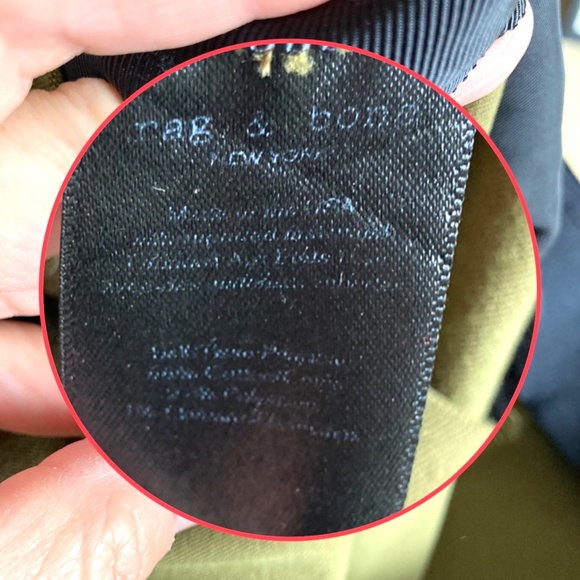 Rag & Bone Simone Sport Green High Rise Slim Fit Pants - Picture 13 of 16